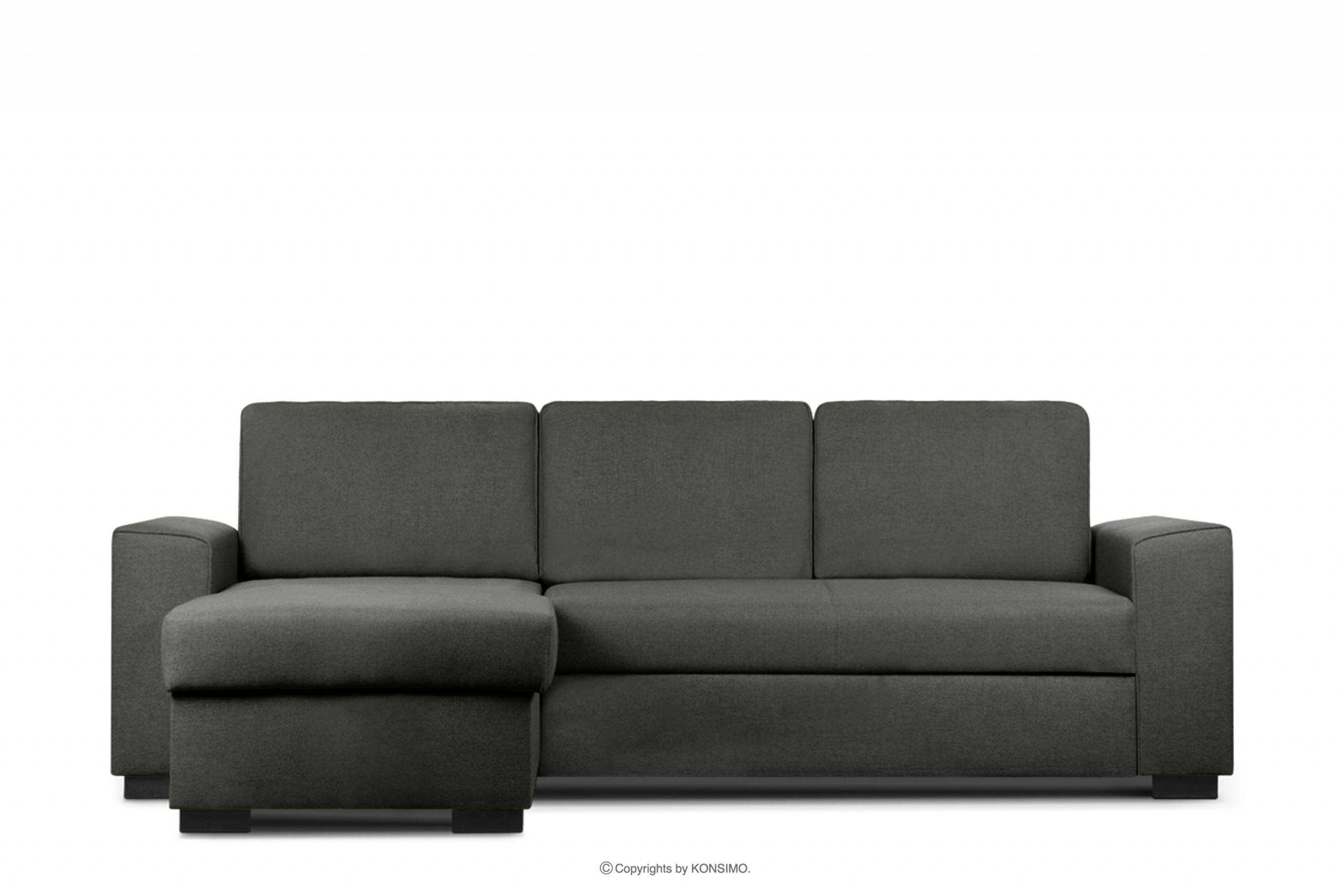 Schlafsofa modern dunkelgrau links