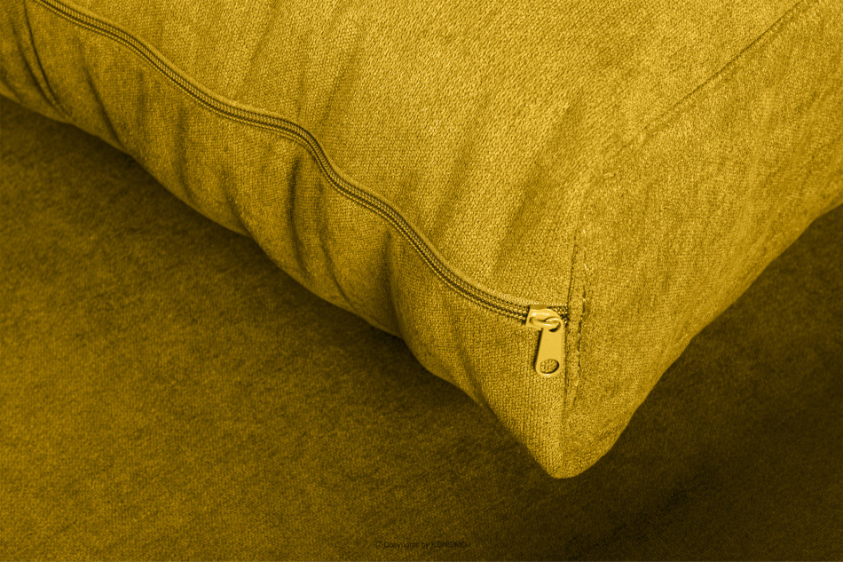 VISNA Ausziehbare Eckcouch für das Wohnzimmer mit Stauraum für Bettwäsche - Gelb (links) gelb - Foto 8