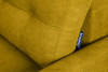 VISNA Ausziehbare Eckcouch für das Wohnzimmer mit Stauraum für Bettwäsche - Gelb (rechts) gelb - Foto 8