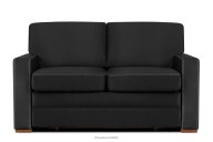 Sofa  ausziehbar mit bequemer hoher Rückenlehne graphit