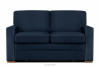 EMBER Sofa  klappbar mit bequemer hoher Rückenlehne navy blau marineblau - Foto 1