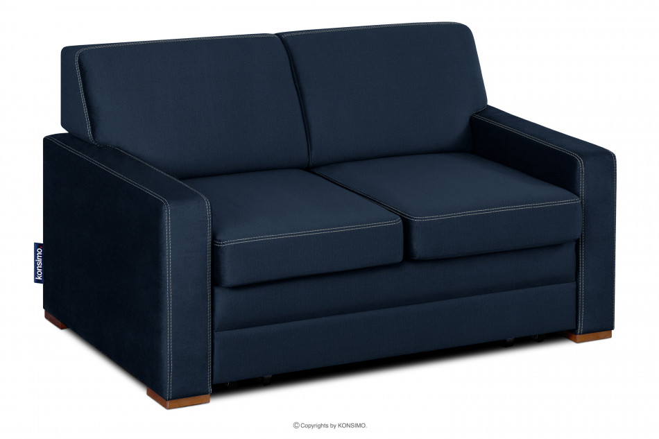 EMBER Sofa  klappbar mit bequemer hoher Rückenlehne navy blau marineblau - Foto 2