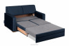 EMBER Sofa  klappbar mit bequemer hoher Rückenlehne navy blau marineblau - Foto 5