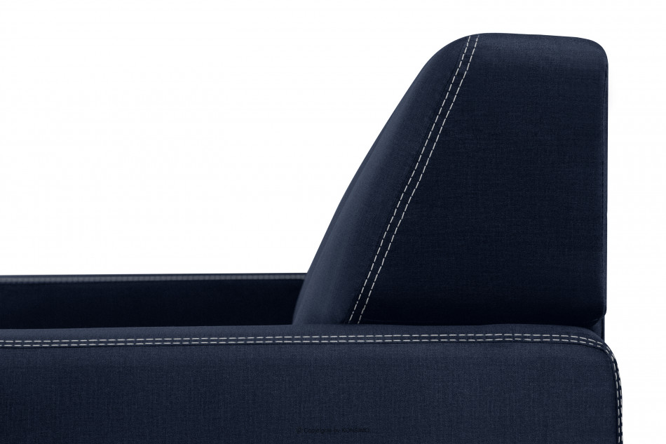 EMBER Sofa  klappbar mit bequemer hoher Rückenlehne navy blau marineblau - Foto 7