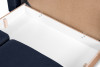 EMBER Sofa  klappbar mit bequemer hoher Rückenlehne navy blau marineblau - Foto 7