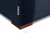 EMBER Sofa  klappbar mit bequemer hoher Rückenlehne navy blau marineblau - Foto 6
