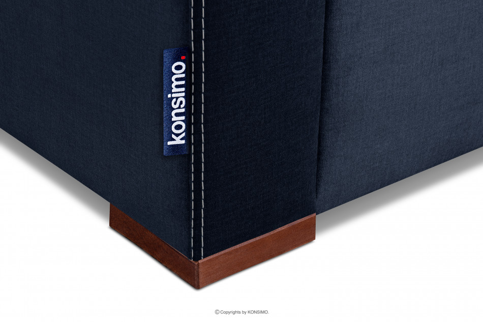 EMBER Sofa  klappbar mit bequemer hoher Rückenlehne navy blau marineblau - Foto 5