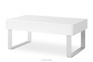 Couchtisch glänzend weiß mit Schublade