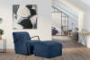 CARO Marineblauer Moderner Sessel mit Armlehne marineblau - Foto 2