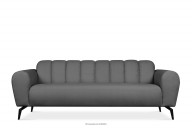 Dreisitziges Sofa modern auf Beinen hellgrau