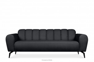 RUBERO, https://konsimo.de/kollektion/rubero/ Dreisitziges Sofa modern auf Beinen dunkelgrau dunkelgrau - Foto