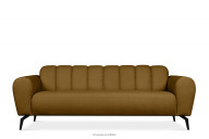 Dreisitziges Sofa modern auf Beinen senf