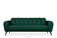 Dreisitziges Sofa modern auf Beinen dunkelgrün