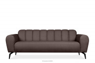 Dreisitziges Sofa modern auf Beinen braun