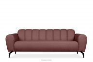 Dreisitziges Sofa modern auf Beinen rosa