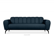 Dreisitziges Sofa modern auf Beinen navy blau