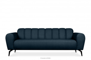 RUBERO, https://konsimo.de/kollektion/rubero/ Dreisitziges Sofa modern auf Beinen navy blau marineblau - Foto