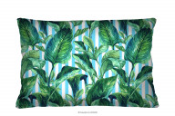 Zierkissen mit Blattmotiv 60x40