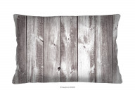 Kissen mit Holzmotiv länglich