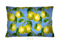 Kissen Zitronenmuster 60x40