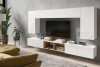 PAVO TV-Schrank für TV weiß glänzend 100cm glänzend weiß/matt weiß - Foto 9