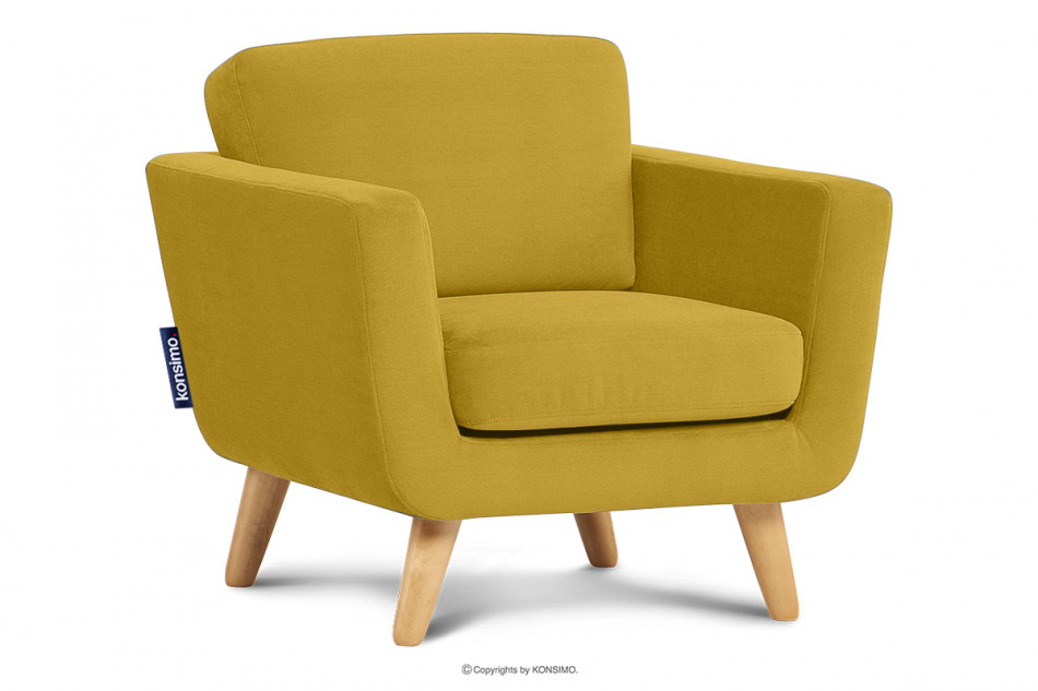 TAGIO Gelber skandinavischer Sessel gelb - Foto 2