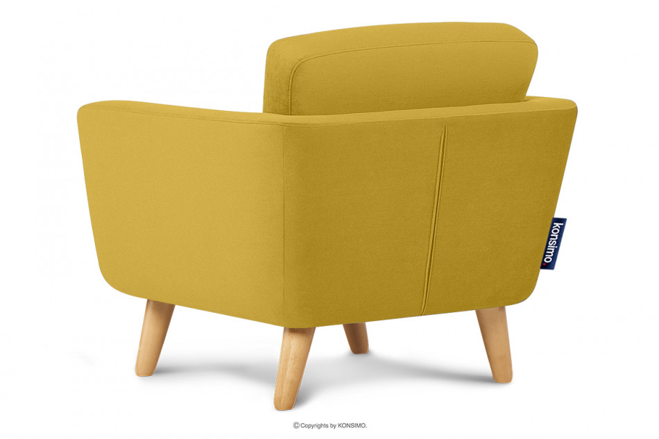 TAGIO Gelber skandinavischer Sessel gelb - Foto 3