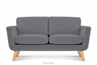 Graues skandinavisches 2-Sitzer-Sofa