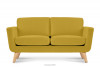 TAGIO Gelbes skandinavisches 2-Sitzer-Sofa gelb - Foto 1