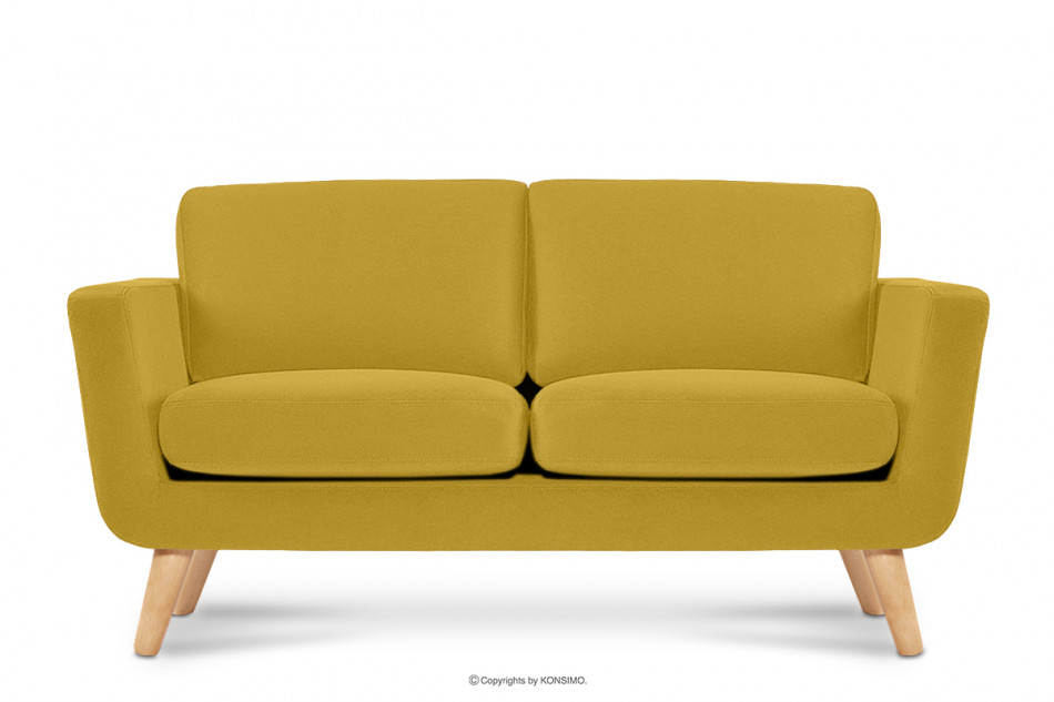 TAGIO Gelbes skandinavisches 2-Sitzer-Sofa gelb - Foto 0