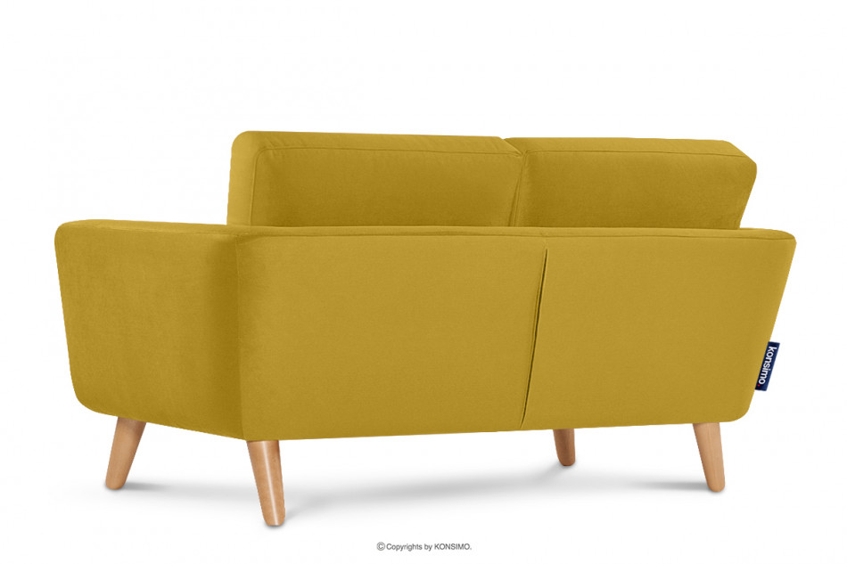TAGIO Gelbes skandinavisches 2-Sitzer-Sofa gelb - Foto 3