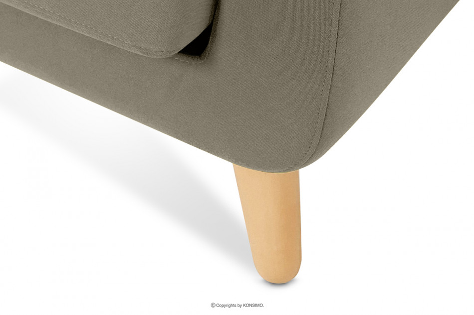 TAGIO Beiges skandinavisches 2-Sitzer-Sofa beige - Foto 6