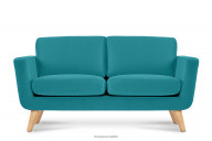 Türkises skandinavisches 2-Sitzer-Sofa