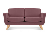 Rosa skandinavisches 2-Sitzer-Sofa