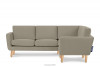 Beiges skandinavisches Ecksofa rechts
