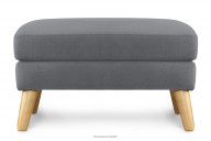 Grauer skandinavischer Sitzhocker