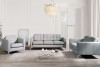 PORTOFINO Moderne Sessel für das Wohnzimmer auf metallischen Beinen grau hellgrau - Foto 2