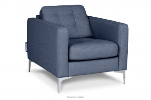 PORTOFINO, https://konsimo.de/kollektion/portofino/ Moderne Sessel für das Wohnzimmer auf metallischen Beinen marineblau blau - Foto