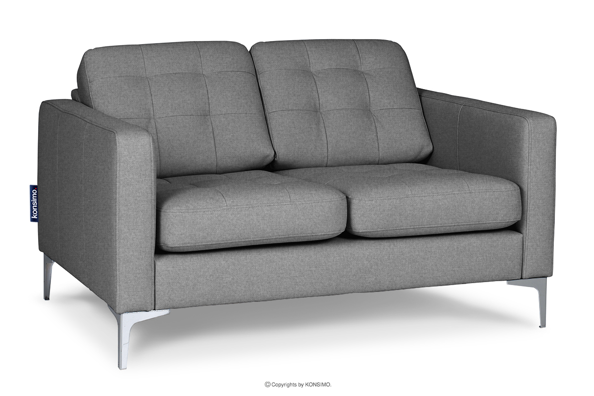 Modernes Zweisitzer-Sofa für das Wohnzimmer grau