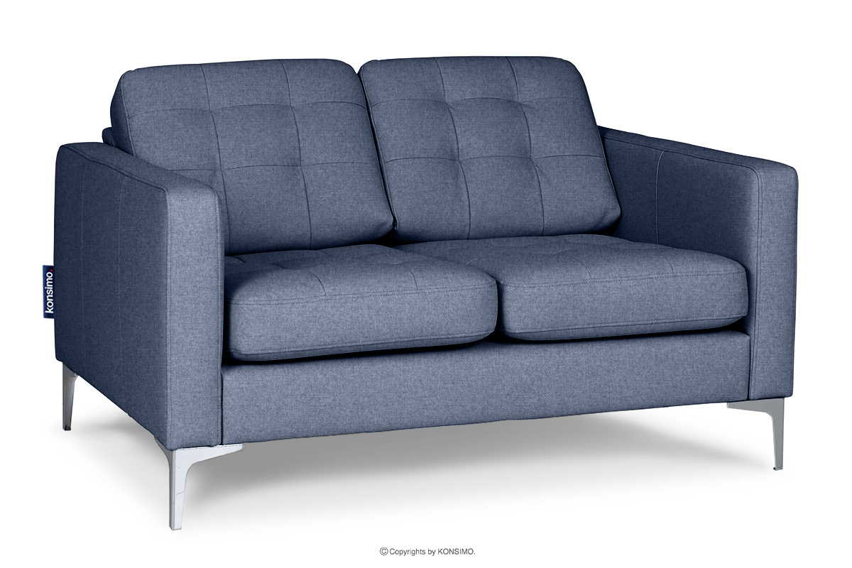 Modernes Zweisitzer-Sofa für das Wohnzimmer navy blau