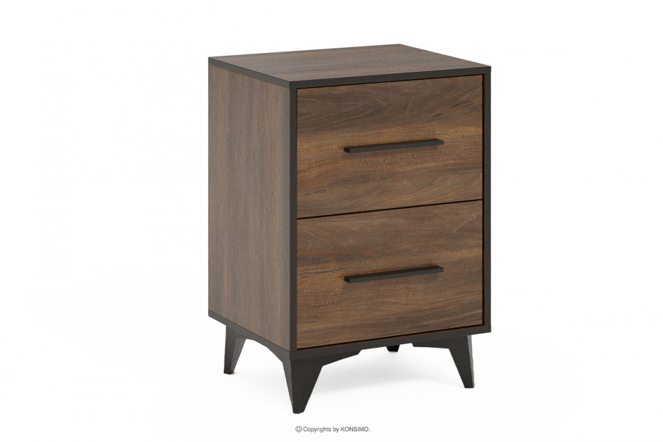 TERRA Vintage Nachttisch mit Schubladen shirin-nuss - Foto 0