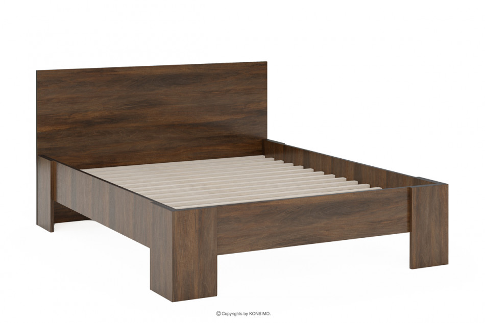 TERRA Bett im Vintage-Stil mit Rahmen shirin-nuss - Foto 0