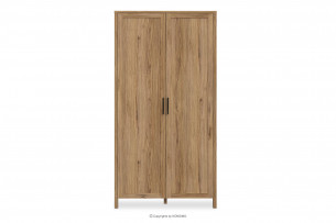 MALTE BRUN, https://konsimo.de/kollektion/malte-brun/ Kleiderschrank mit zwei Türen Holzdekor eiche natur - Foto