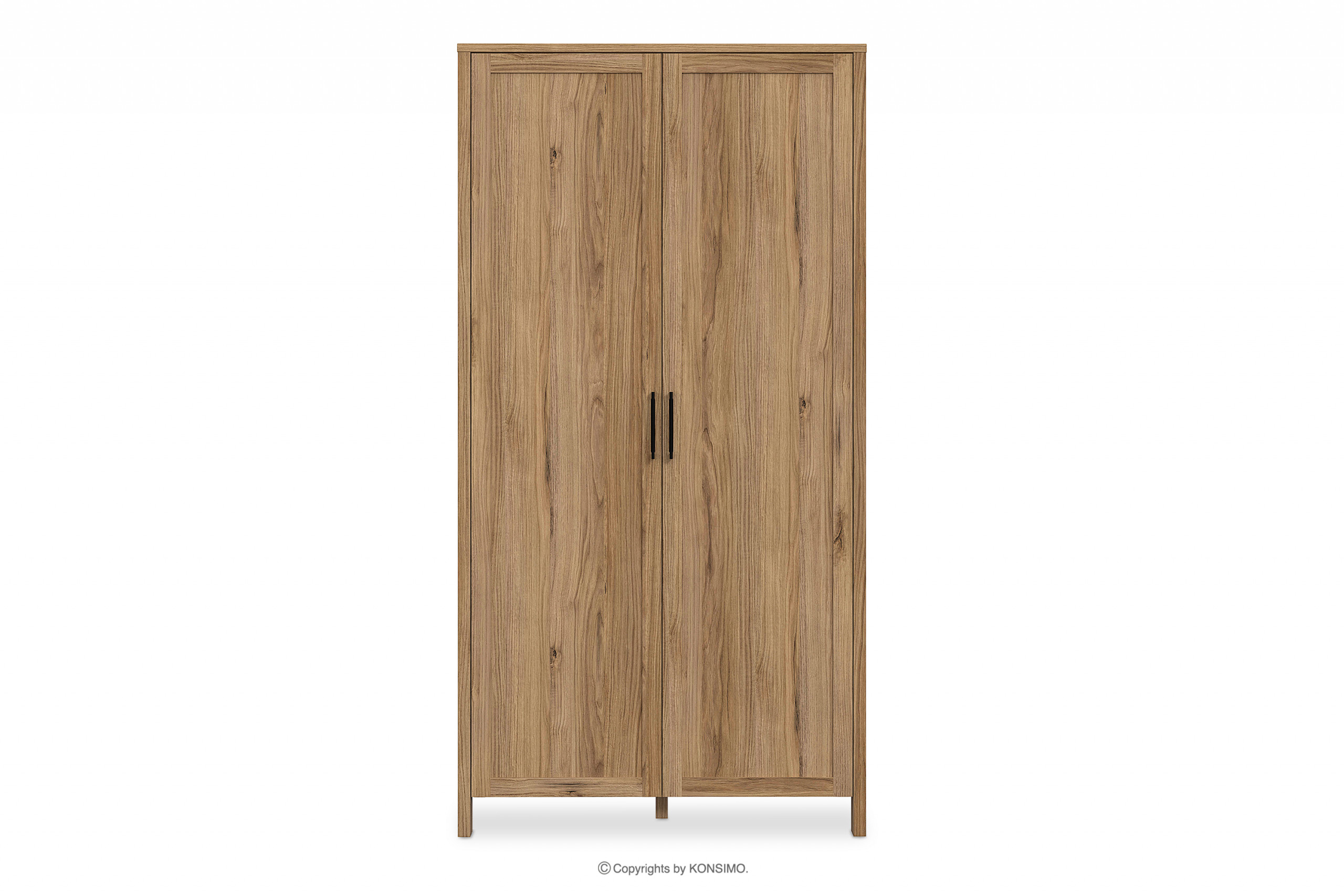 Kleiderschrank mit zwei Türen Holzdekor