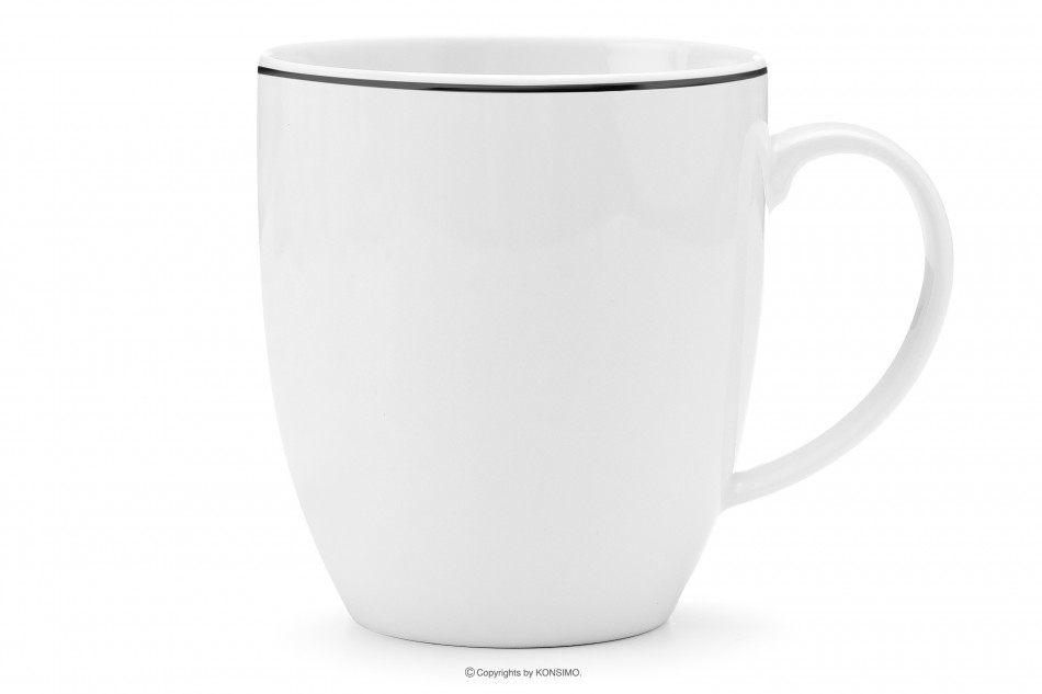 BOSS SCHWARZ LINIE Becher für 6 Personen Porzellan Black Rant schwarzer rant - Foto 1