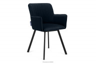 Velourstuhl marineblau