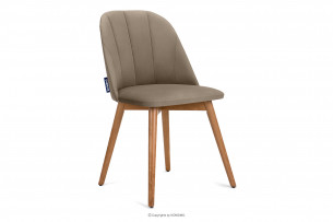 BAKERI, https://konsimo.de/kollektion/bakeri/ Sessel Velours skandinavisch beige beige/helle eiche - Foto