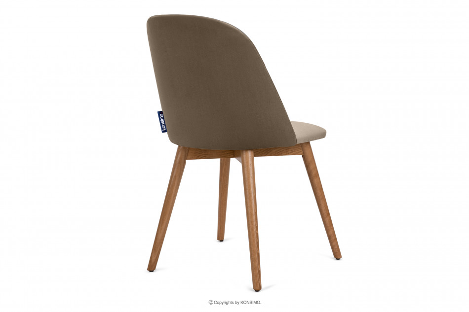 BAKERI Sessel Velours skandinavisch beige beige/helle eiche - Foto 4