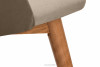 BAKERI Sessel Velours skandinavisch beige beige/helle eiche - Foto 6