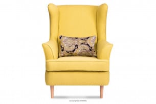 STRALIS, https://konsimo.de/kollektion/stralis/ Skandinavischer Sessel gelb auf Beinen gelb - Foto